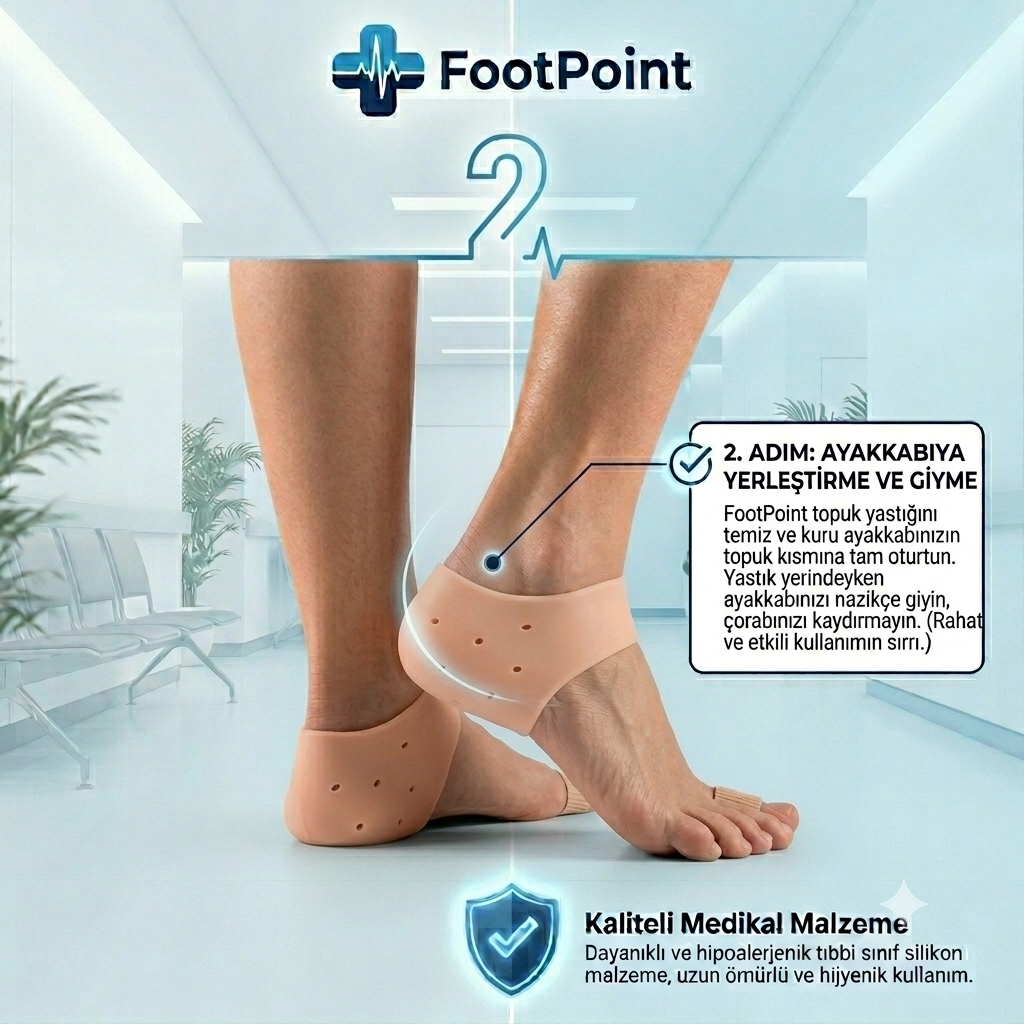 Foot Point™ | Topuk Dikeni ve Bunyon Rahatlatıcı Premium Silikon Koruyucu