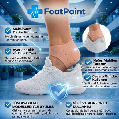 Foot Point™ | Topuk Dikeni ve Bunyon Rahatlatıcı Premium Silikon Koruyucu