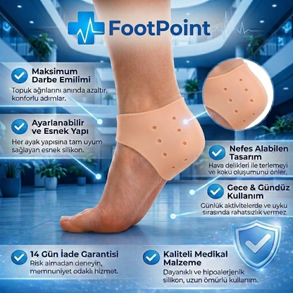 Foot Point™ | Topuk Dikeni ve Bunyon Rahatlatıcı Premium Silikon Koruyucu