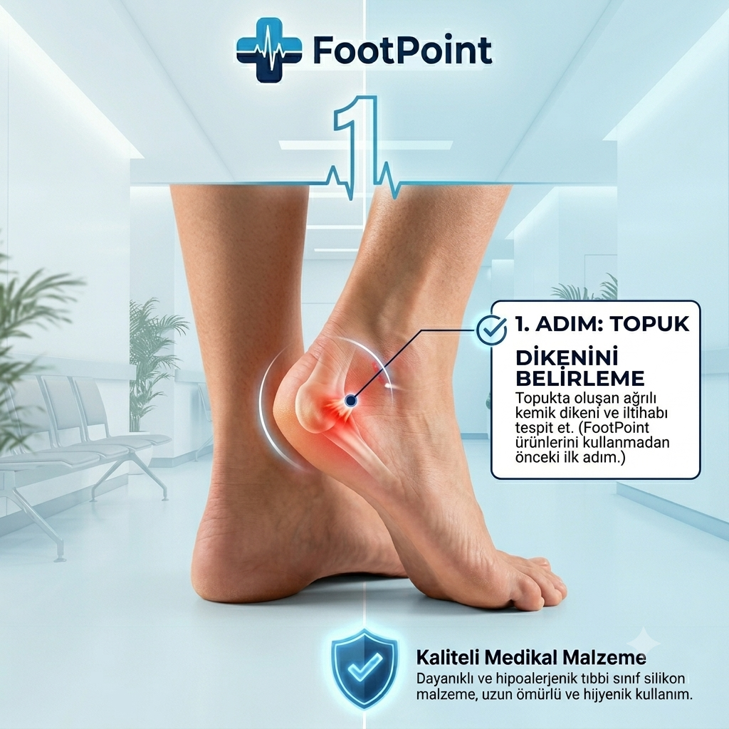 Foot Point™ | Topuk Dikeni ve Bunyon Rahatlatıcı Premium Silikon Koruyucu